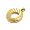 Ion Plating(IP) 304 Stainless Steel Charms STAS-G345-01G-O-2