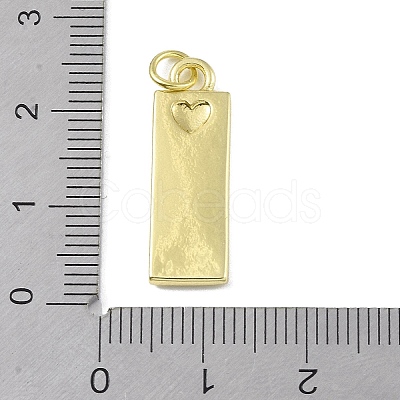 Brass Micro Pave Clear Cubic Zirconia Pendants KK-P266-06G-C-1
