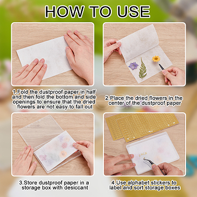 Dried Flower Storage Box Sets DIY-OC0014-90-1