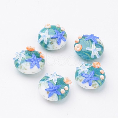 Ocean Style Handmade Lampwork Beads X-LAMP-J071-02-1