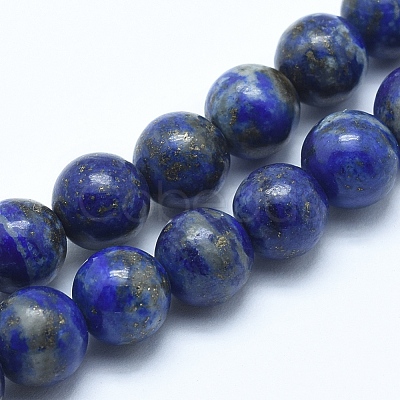 Natural Lapis Lazuli Beads Strands X-G-E483-17-8mm-1