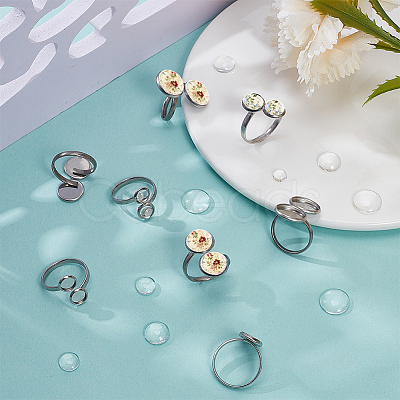 DIY Round Cuff Ring Making Kits DIY-UN0008-10-1