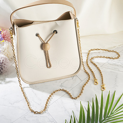 6Pcs 3 Style 304 Stainless Steel Cable Chain Purse Chains AJEW-TA00049-1