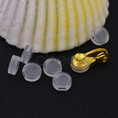 Comfort Plastic Pads for Clip on Earrings X-KY-P007-A01-1