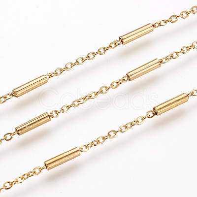 Ion Plating(IP) Handmade 304 Stainless Steel Cable Chains CHS-G003-11G-A-1