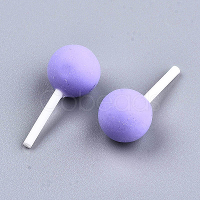 Handmade Polymer Clay 3D Lollipop Beads CLAY-T016-82C-1