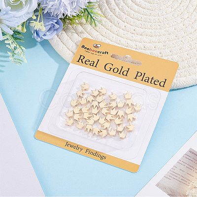 50Pcs Brass Beads KK-BBC0027-41B-1