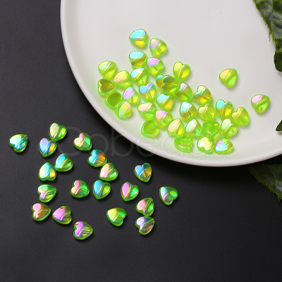 100Pcs Eco-Friendly Transparent Acrylic Beads TACR-YW0001-07G-1