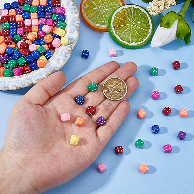 300Pcs Acrylic Beads OACR-DC0001-56-1