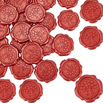 Adhesive Wax Seal Stickers DIY-WH0201-08A-1