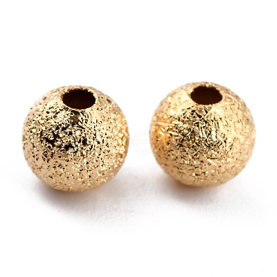Long-Lasting Plated Brass Beads KK-O133-004B-G-1