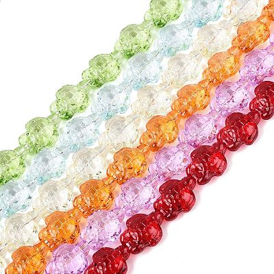 Transparent Glass Beads Strands DGLA-N021-02A-1