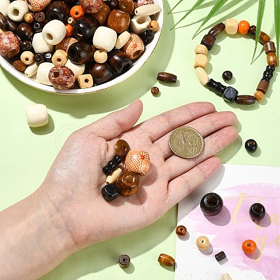 480Pcs Natural Wood Beads WOOD-YW0001-16-1