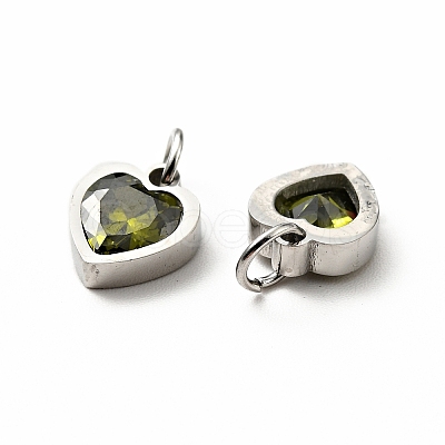 304 Stainless Steel Pendants STAS-D189-06P-04-1