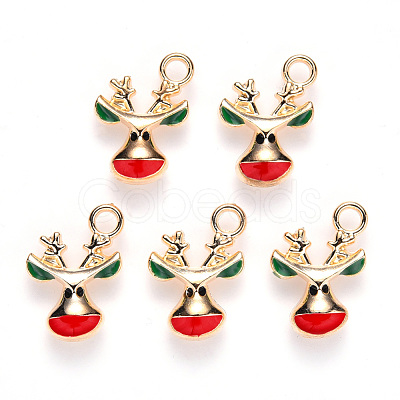 Alloy Enamel Pendants X-ENAM-S121-014-1
