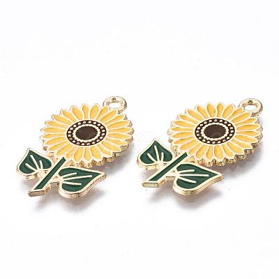 Eco-Friendly Alloy Enamel Pendants ENAM-Q437-005-NR-1
