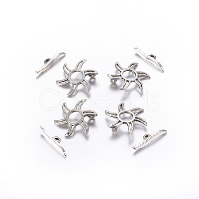Tibetan Style Alloy Toggle Clasps LF5115Y-1