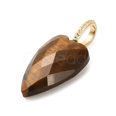 Natural Tiger Eye Pendants G-C290-01E-1