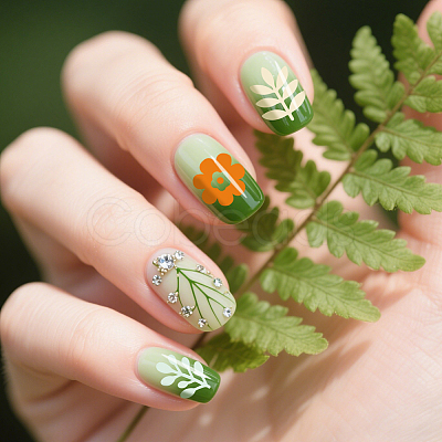 Stainless Steel DIY Nail Art Templates MRMJ-WH0092-165-1