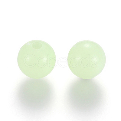 Luminous Acrylic Round Beads LACR-R002-4mm-01-1