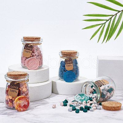 Sealing Wax Particles Kits for Retro Seal Stamp DIY-CP0003-60J-1