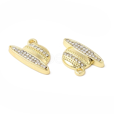 Alloy Rhinestone Pendants ALRI-P005-10G-1