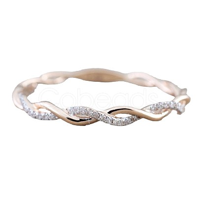 Alloy and Crystal Rhinestone Finger Rings FS-WGF6D8C-15-1