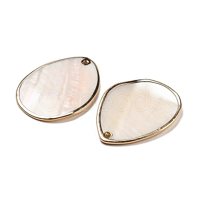 Natural Freshwater Shell Pendants BSHE-G034-15-1