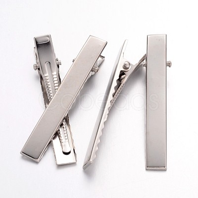 Iron Flat Alligator Hair Clip Findings IFIN-S286-57mm-1-1