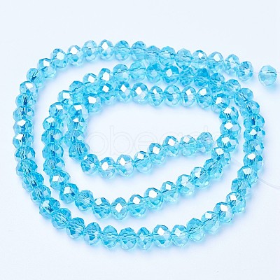 Electroplate Glass Beads Strands LS-EGLA-A034-T8mm-B14-1