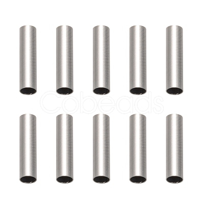 Tarnish Resistant 304 Stainless Steel Tube Beads X-STAS-G071-32P-1