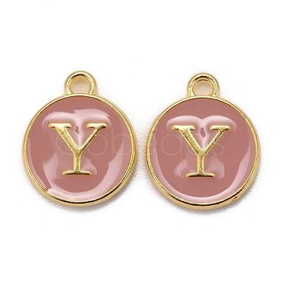 Golden Plated Alloy Enamel Charms LS-ENAM-S118-07Y-1