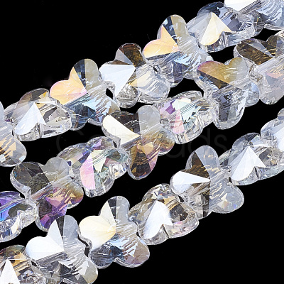 Electroplate Glass Beads EGLA-Q091-14mm-B19-1