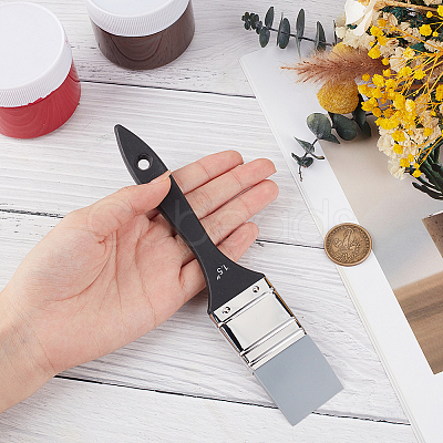 1Pc Silicone Brushes with Wooden Handle AJEW-GF0012-92A-1