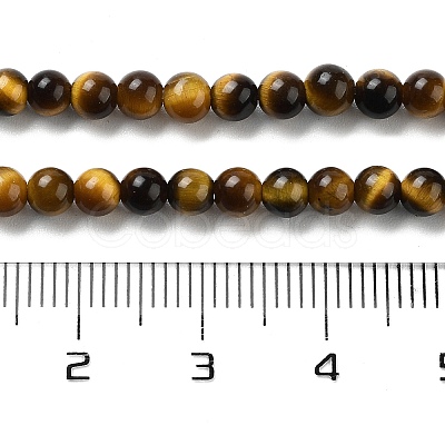 Natural Tiger Eye Beads Strands X-G-G099-4mm-4-1