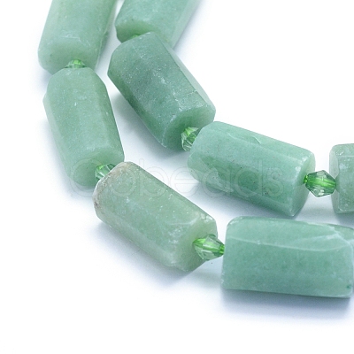 Frosted Natural Aventurine Beads Strands G-L552C-01-1