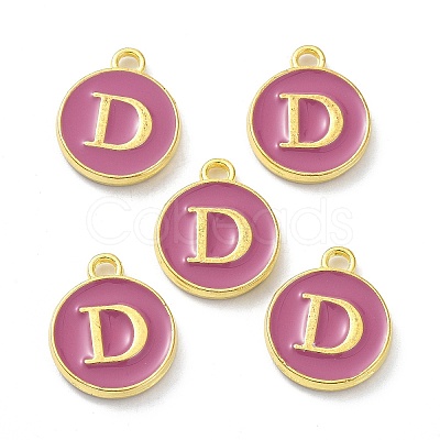 Golden Plated Alloy Enamel Charms ENAM-XCP0001-13D-1