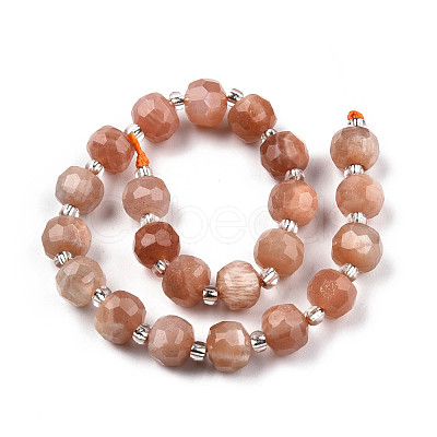 Natural Sunstone Beads Strands G-N327-08L-1