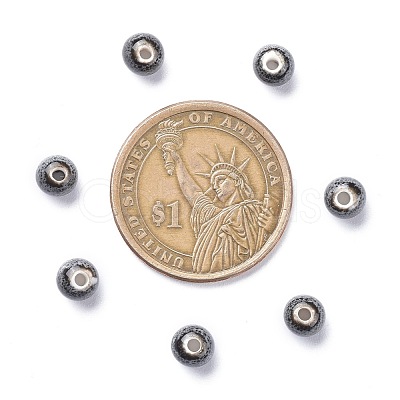 Fancy Antiqued Glazed Porcelain Beads PORC-M838-1-1