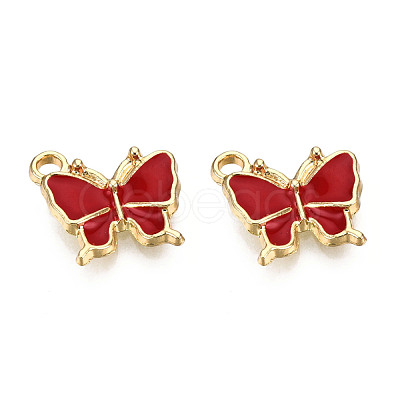 Light Gold Plated Alloy Charms ENAM-T009-03D-1