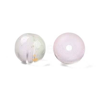 Frosted Baking Paint Glass Beads DGLA-N005-8mm-02-1