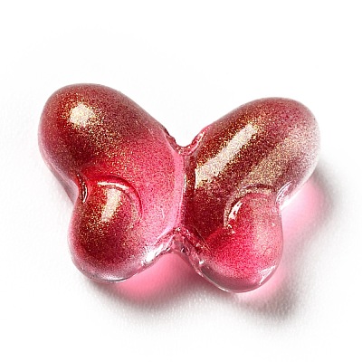 Transparent Baking Paint Glass Beads GLAA-F115-01I-1