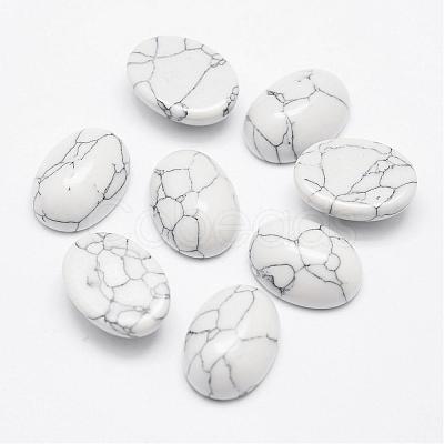 Synthetic Howlite Cabochons G-P215-10-13x18mm-1