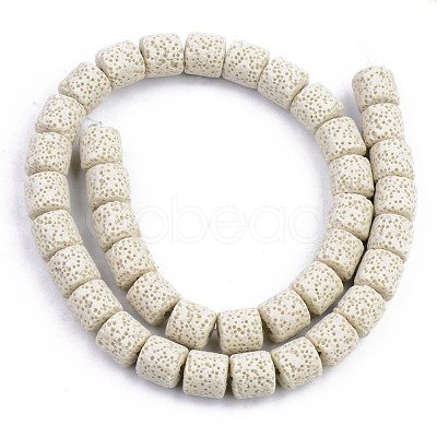 Synthetic Lava Rock Beads Strands G-S359-171M-1