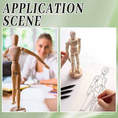 Unfinished Blank Wooden Puppet DIY-OC0002-26-1