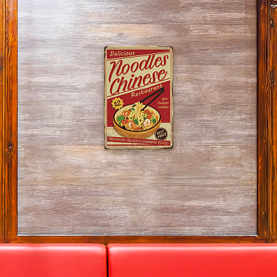 Vintage Metal Tin Sign AJEW-WH0436-093-1