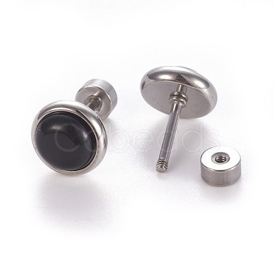 304 Stainless Steel Earlobe Plugs EJEW-F227-20P-A-1