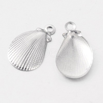 Shell 316 Surgical Stainless Steel Filigree Charms X-STAS-M258-13-1