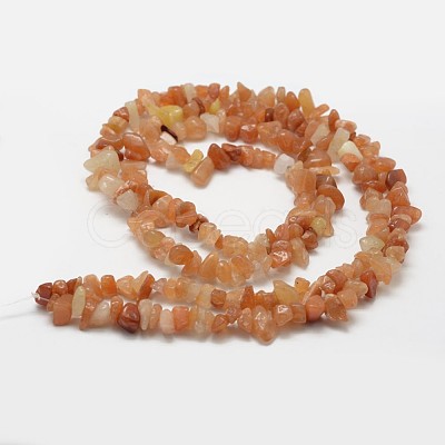 Natural Red Aventurine Beads Strands X-G-F328-09-1