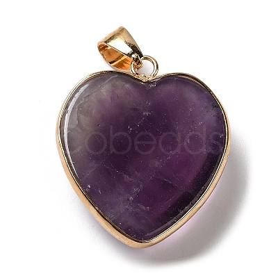 Natural Amethyst Pendants G-K335-04G-17-1